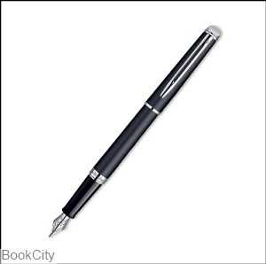 خودنویس مشکی براق گیره کروم WATERMAN Hemisphere