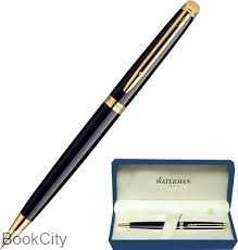 خودکار مشکی براق گیره طلا WATERMAN Hemisphere