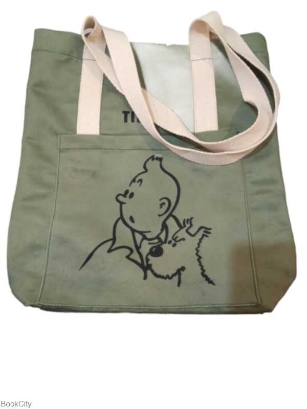ساک دوشی مخمل جیب‌دار 40×35 TINTIN