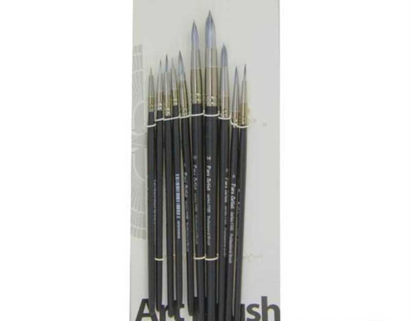 قلم‌مو 0.4 روغن گرد کوتاه Pars Artist 1100 - 0