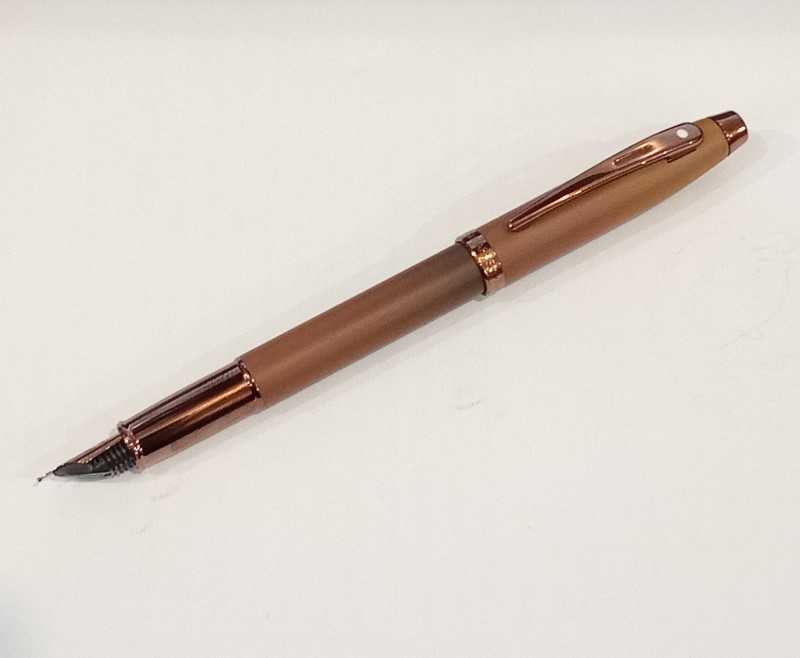 خودنویس قهوه‌ای مات گیره قهوه‌ای SHEAFFER 100