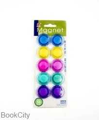مگنت 10 عددی رنگی بزرگ Magnet 3010 30mm - 0