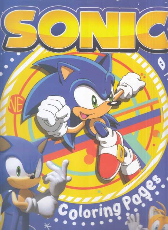 کتاب رنگ‌آمیزی کودکان رحلی طرح سونیک - 0