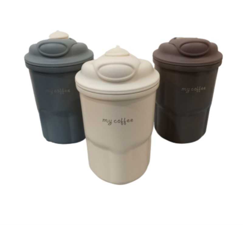 تراول ماگ 2 حالته طوسی My Coffe 001485