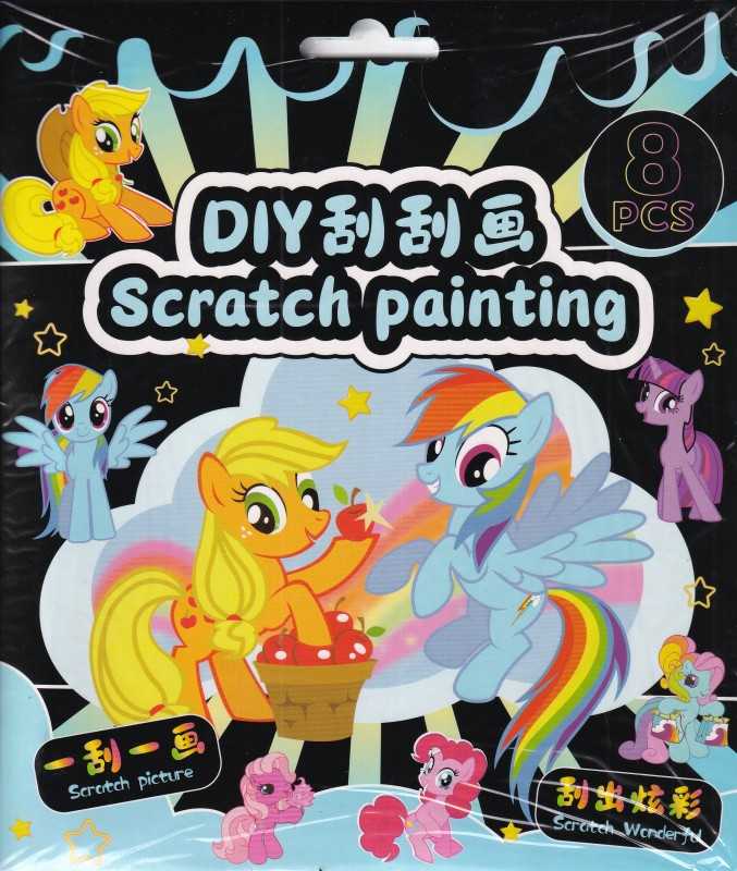 ورق اسکراچ 4 برگی طرح‌دار با مداد Scratch CH-143