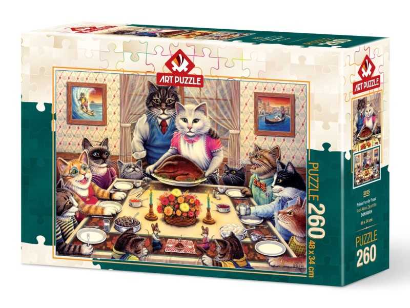 پازل 5025 Feline Family Feast 260pcs