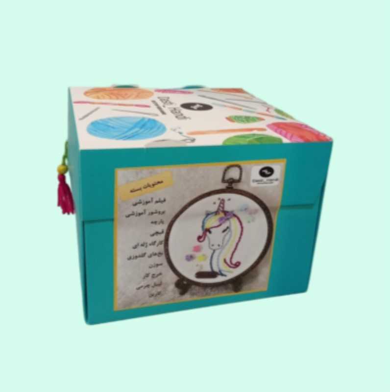 کیت آموزشی گلدوزی اسب تک شاخ Dasti Handi
