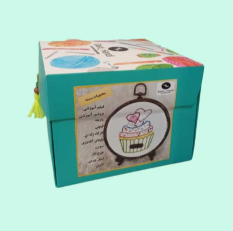 کیت آموزشی گلدوزی کاپ کیک Dasti Handi