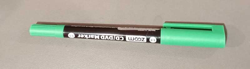 ماژیک CD سبز 2 سر ZOOM 100300