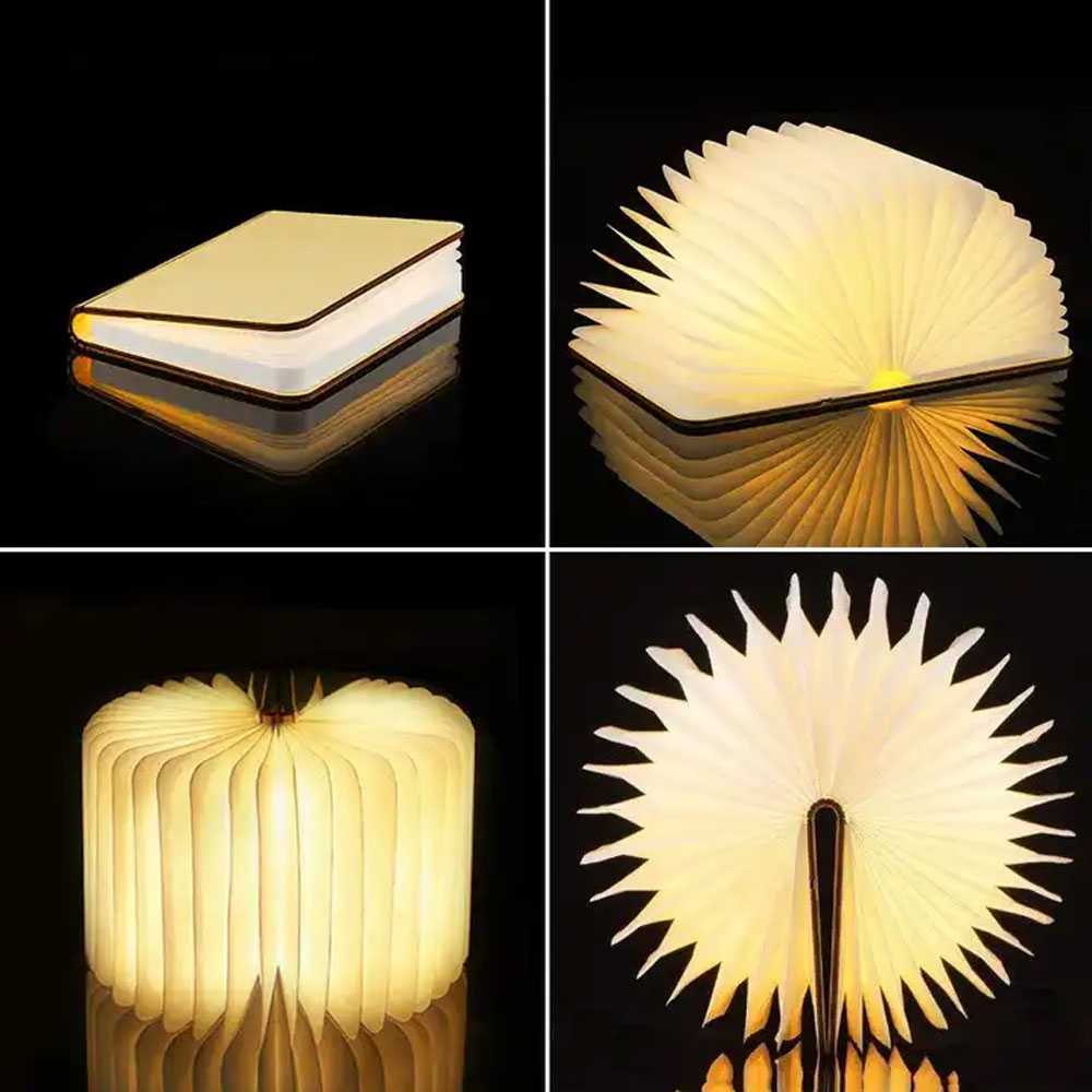چراغ خواب شارژی طرح کتاب Book Lamp 1269