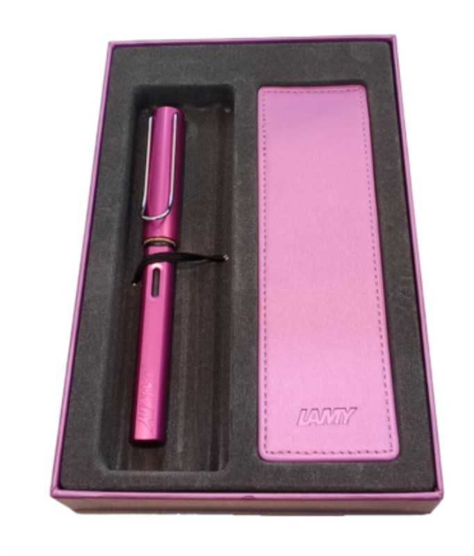 ست خودنویس و کیف چرم ویبرانت LAMY P0199 Al-Star