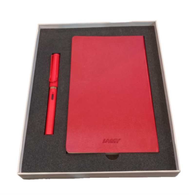 ست خودنویس و یادداشت قرمز LAMY E23520S Safari