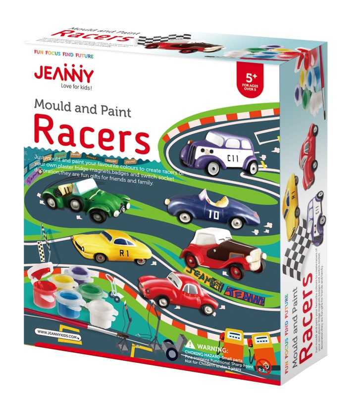 رنگ‌آمیزی ماشین مسابقه Mould and Paint Racers JN011