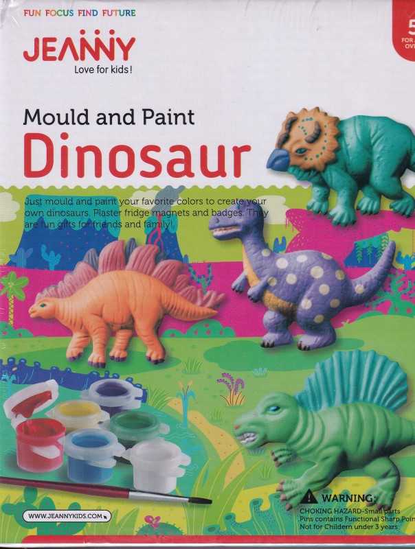 رنگ‌آمیزی دایناسورها Mould and Paint Dinosaur JN023