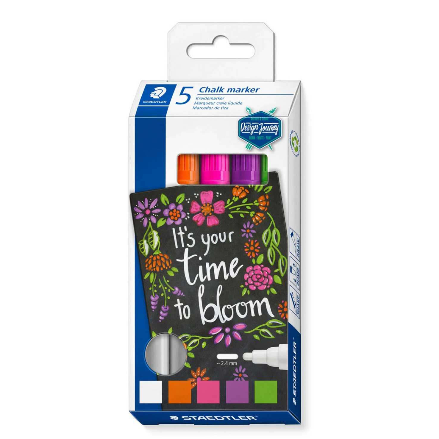 ماژیک 5 رنگ شیشه STAEDTLER 334 C5