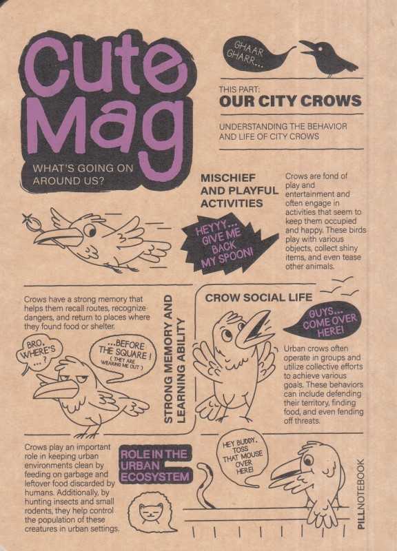 دفتر 60 برگ کرافت جیبی Pill Cute Mag