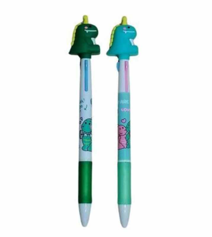 خودکار 3 رنگ فشاری طرح دایناسور SC-523