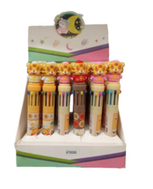 خودکار10 رنگ طرح ببر 9001