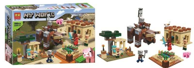 ساختنی ماینکرافت My World 580pcs 11477