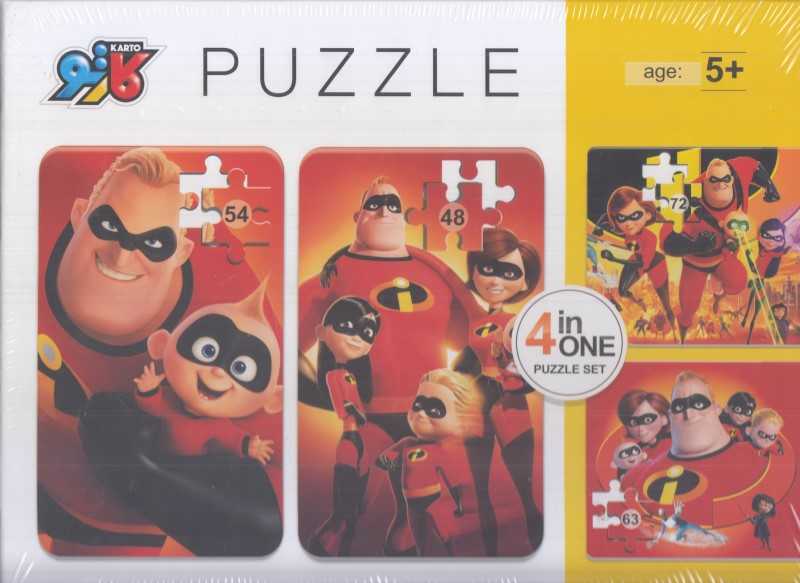 پازل کودک شگفت‌انگیزان 1×4 کارتو - 0