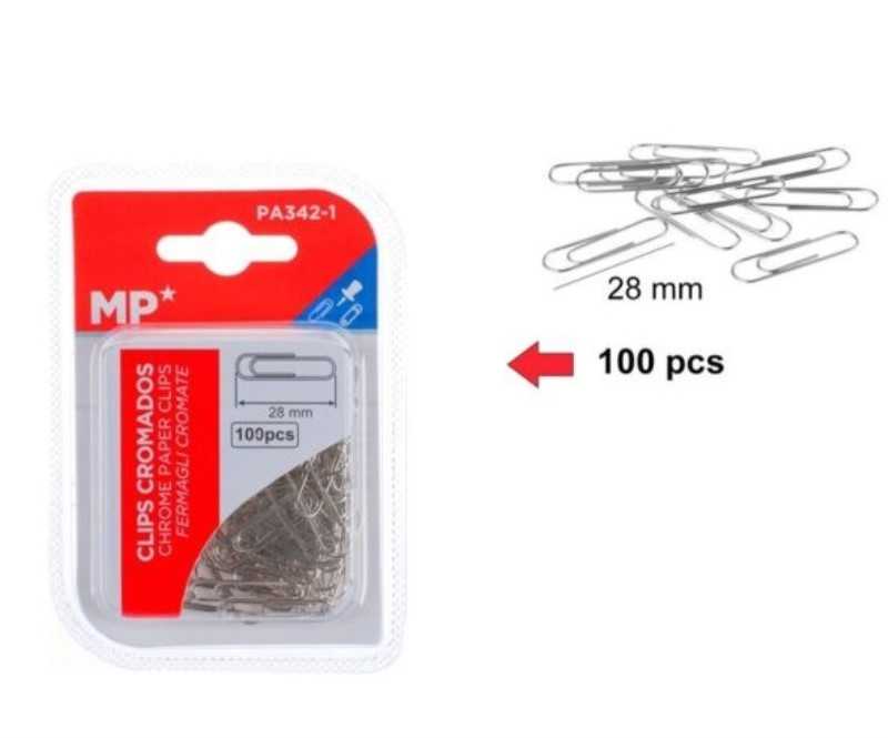 کلیپس 28mm نقره‌ای 100 عددی MP PA342-1