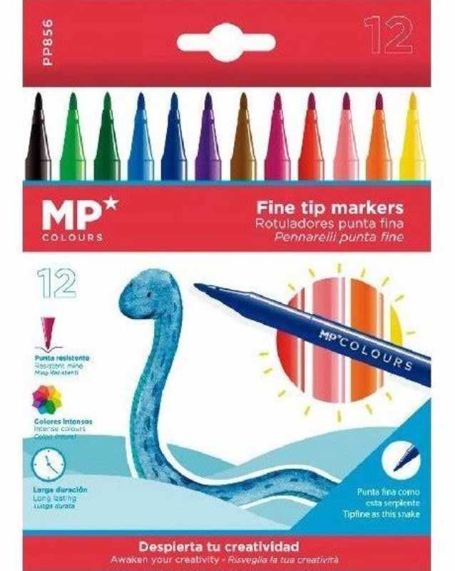 ماژیک 12 رنگ مقوایی MP PP856 - 0