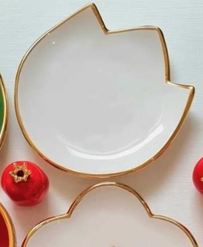 بشقاب طرح غنچه گلک
