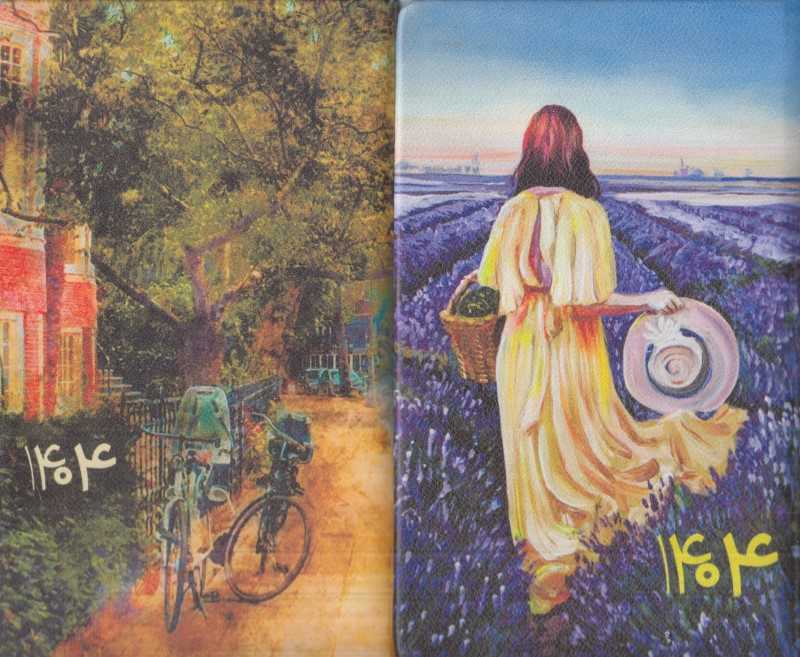سررسید قدیما 1404 (چرم طرح‌دار رقعی کتابدار توس)