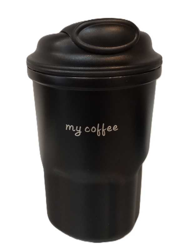 تراول ماگ 2 حالته مشکی My Coffe 001485