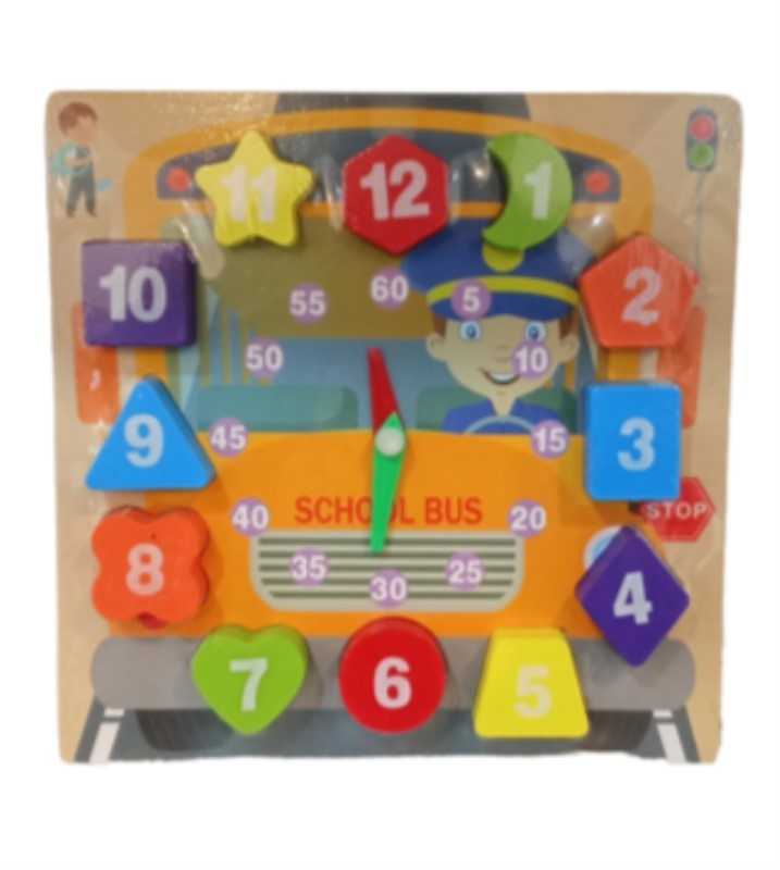 ساعت کمک آموزشی چوبی ST5783 - 0
