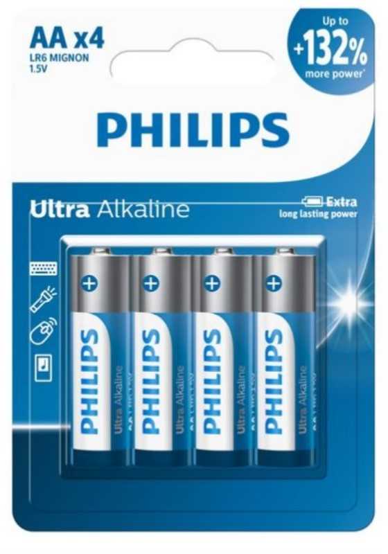 باتری قلم 4 عددی PHILIPS Ultra Alkaline LR6 Mignon
