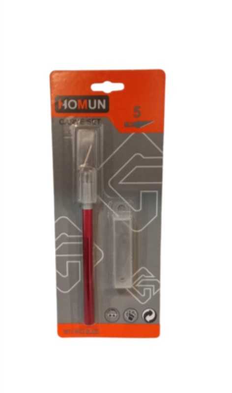 کاتر قلمی با 5 تیغ یدک HOMUN 3450