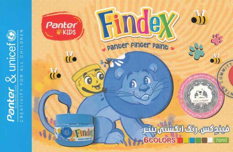 رنگ انگشتی 6 رنگ Panter 106-6 Chubby Findex - 0