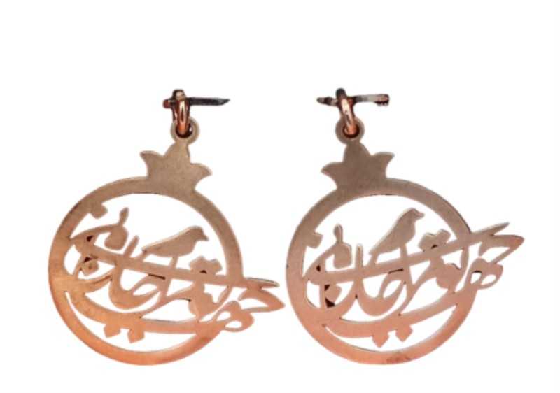 گوشواره نقره تو مرا جان و جهانی MK Gallery E20Y