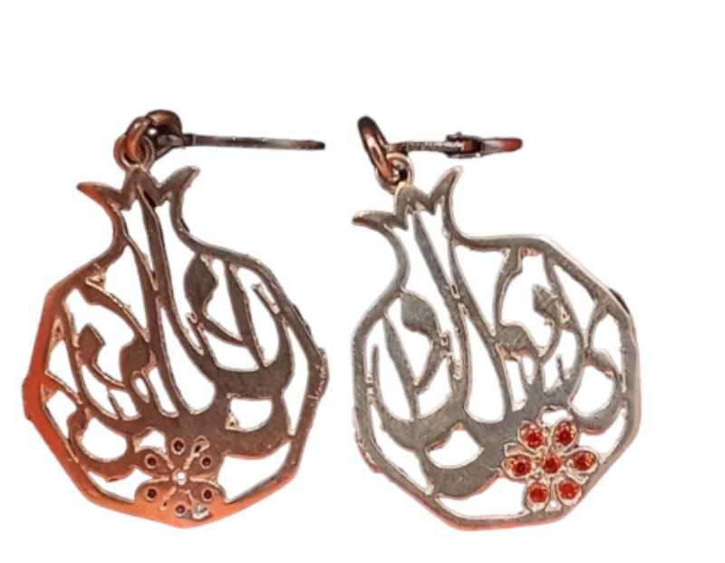 گوشواره نقره انار مخراج‌کاری MK Gallery E18Y