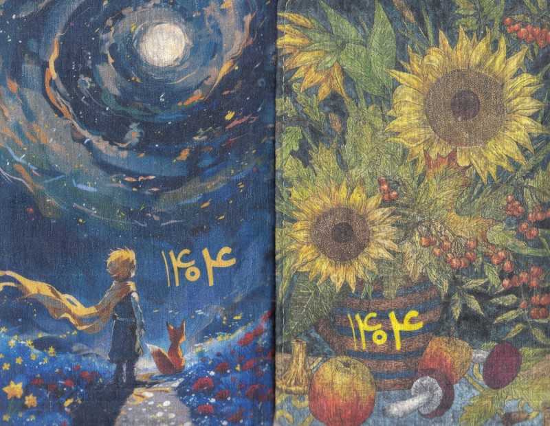 سررسید قدیما 1404 (مخمل طرح‌دار رقعی کتابدار توس)
