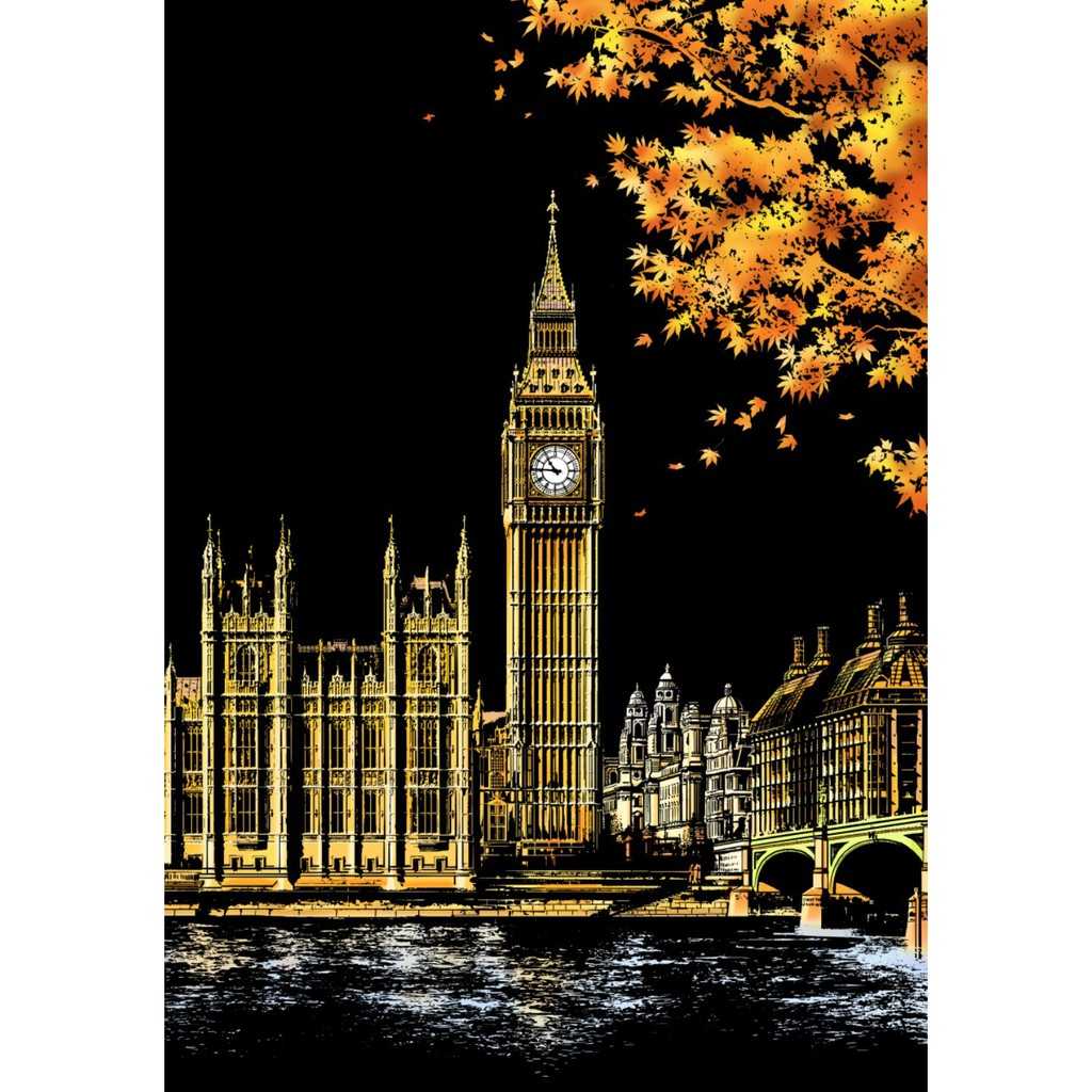 اسکرچ پینتینگ Scratch Colorful City London