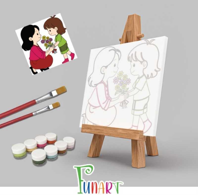 کیت رنگ‌آمیزی کودکان Kaiko Funart 25×25 513