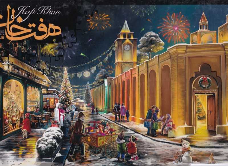 پازل طرح کریسمس جلفا HAFTKHAN 1000pcs - 0