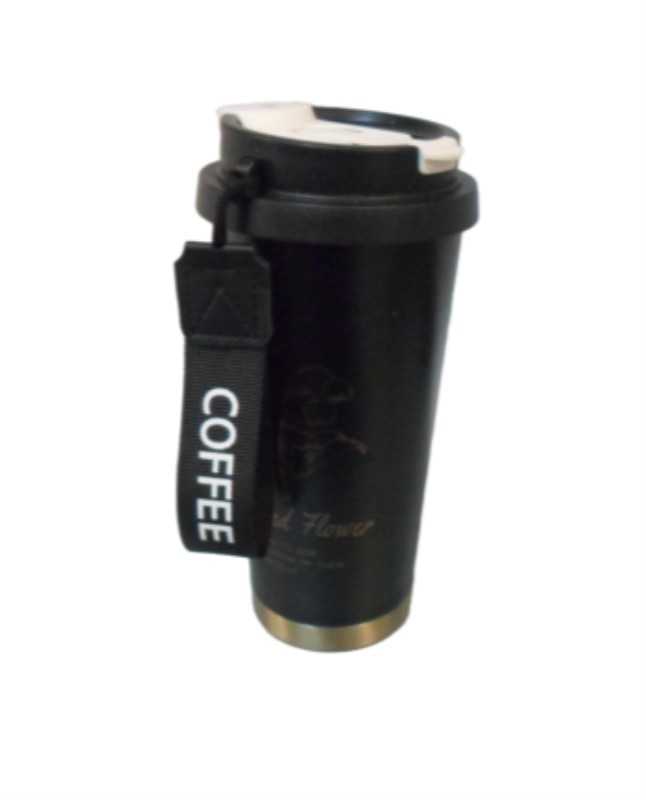 تراول ماگ 2 قفل گل‌دار مشکی 6013 - 002235 - 0