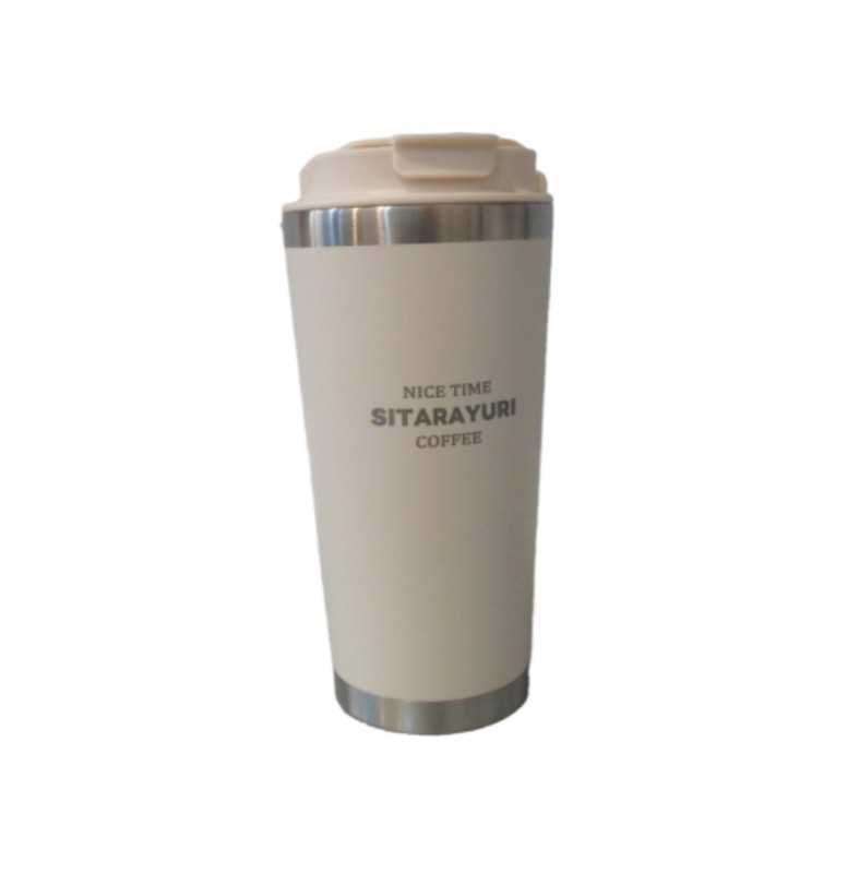 تراول ماگ استوانه سفید SITARAYURI ZF024 580ml