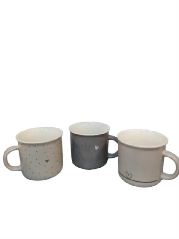 ماگ طوسی طرح‌دار لاو HM9-99