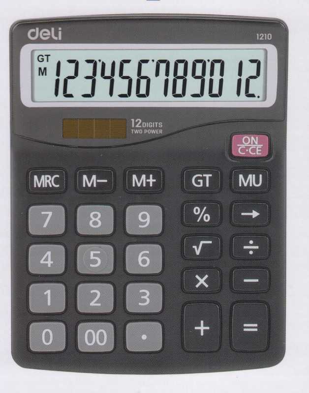 ماشین حساب 12 رقمی deli 1210 - 0