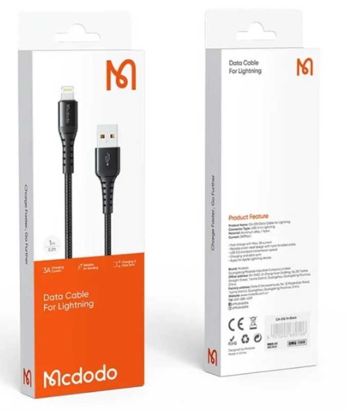 کابل شارژ Cable Mcdodo CA 2263 (i) 3m Black