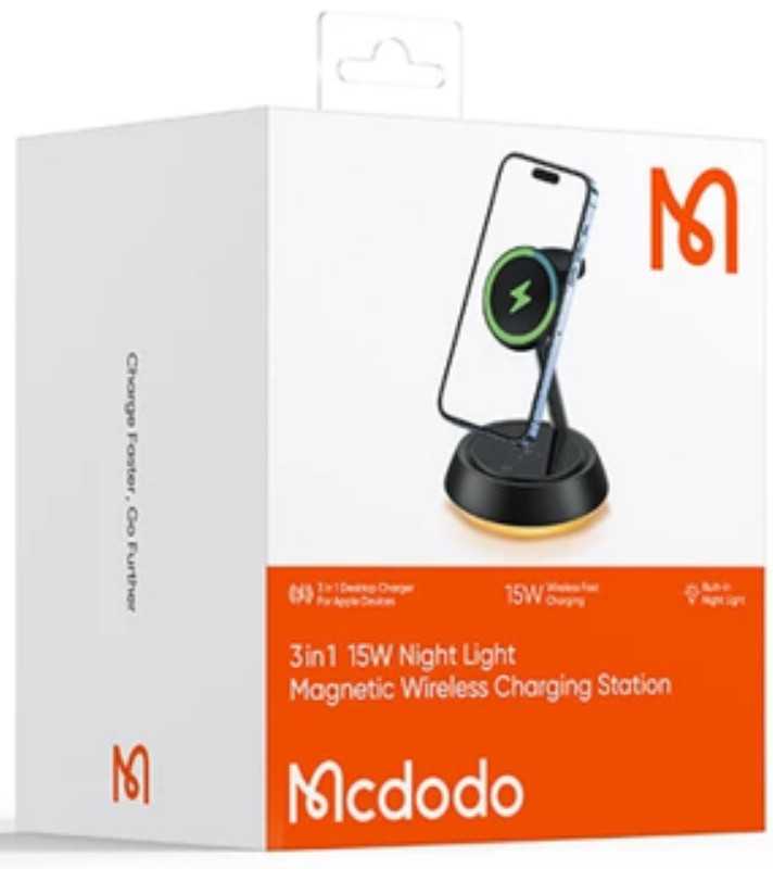 شارژر Charger Station Mcdodo CH 4952 Magnetic Wireless (22.5W) 4 IN 1 Black