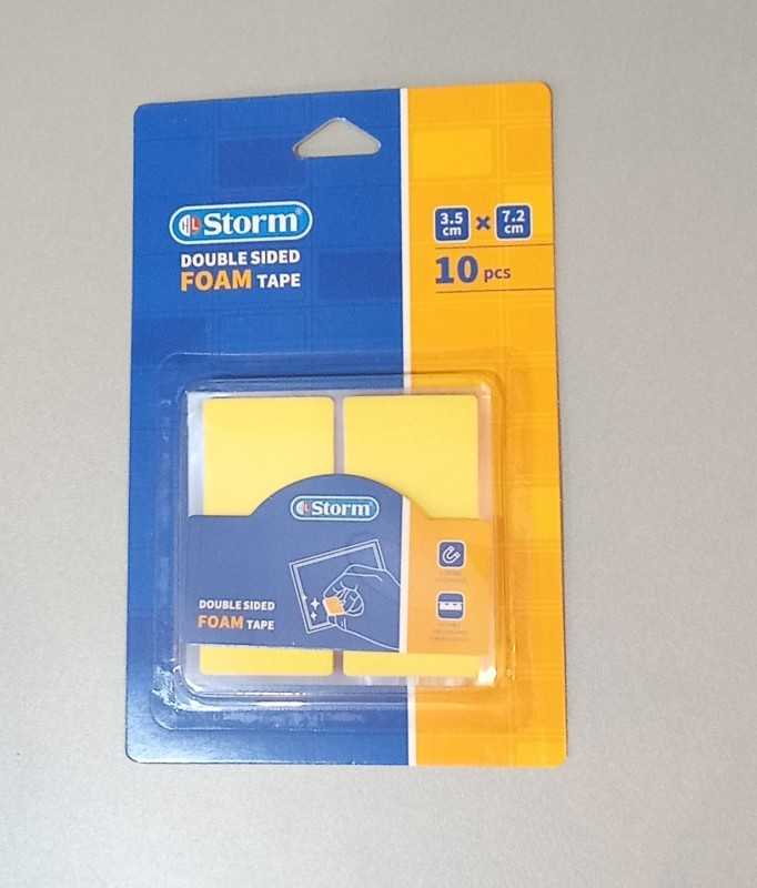 چسب 2 طرفه 10 عددی Storm HL-102315 3.5cm×7.2cm - 0