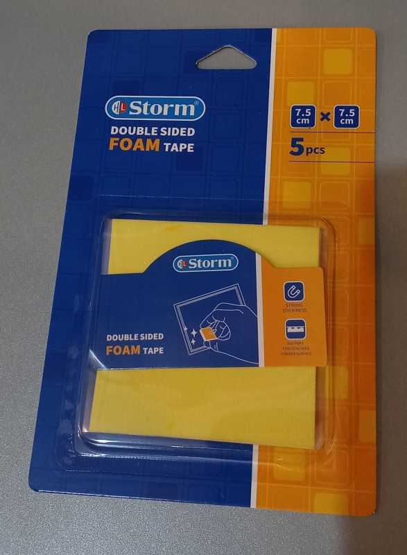 چسب 2 طرفه 5 عددی Storm HL-102275 7.5cm×7.5cm