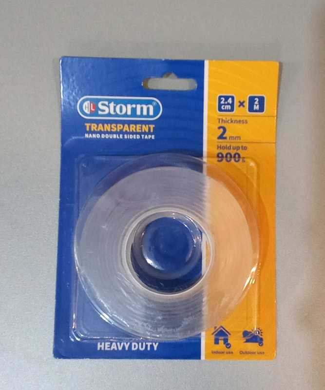چسب 2 طرفه شفاف Storm HL-102438 2.4cm×2m