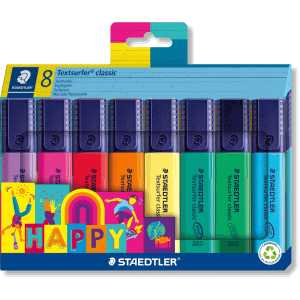 ماژیک های‌لایت 8 رنگ STAEDTLER 364 C8 Textsurfer Classic