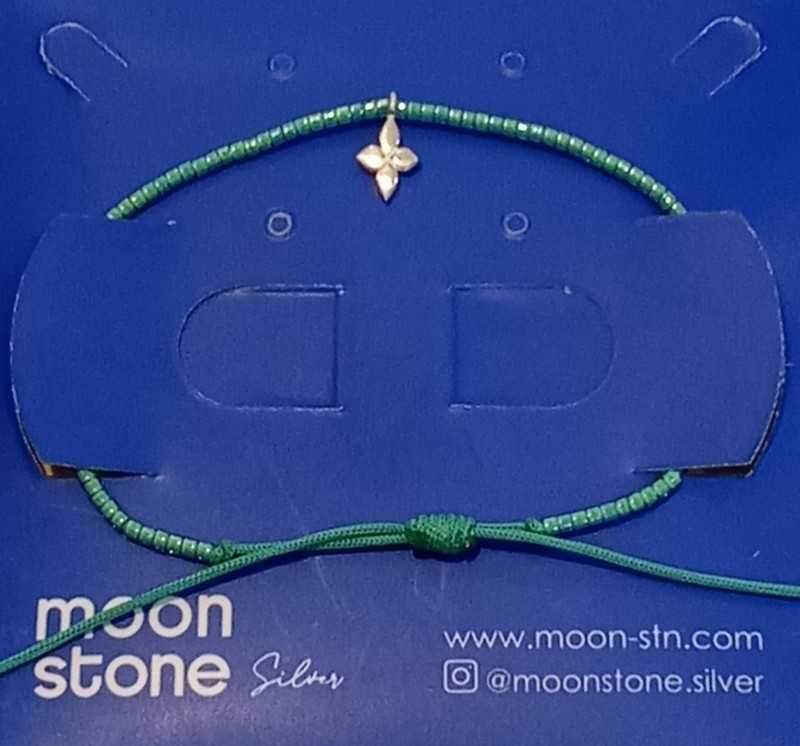 دستبند نقره Moon Stone SB346